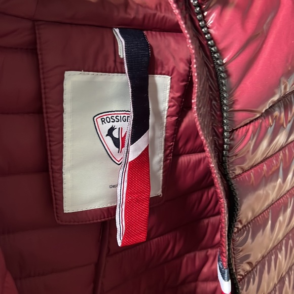 NwoT! Rossignol Cyrus Puffer L burgundy oxblood shiny jacket - Picture 5 of 7